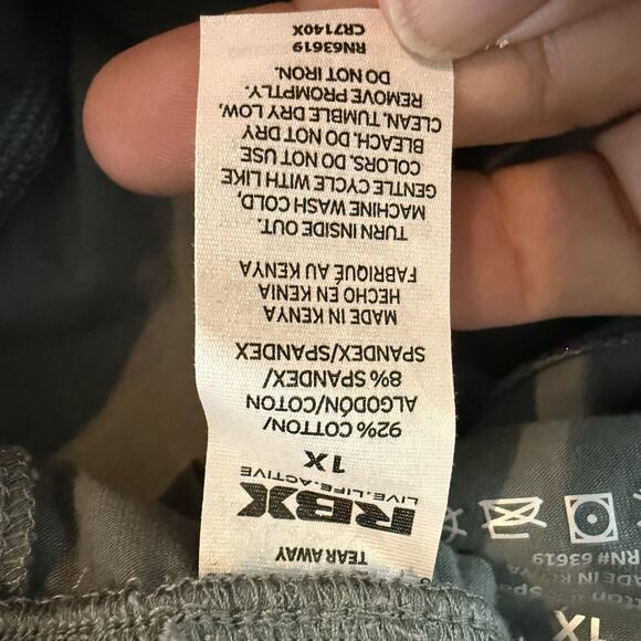 RBX Pants Women’s Size 1X Frosted Willow Bootcut with Pockets Cotton Stretch - Picture 7 of 7